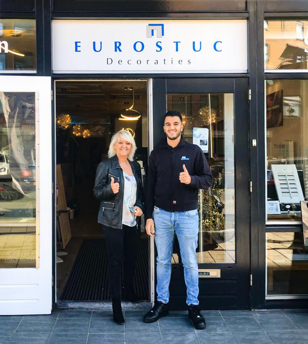 Belcentrale op bezoek bij Eurostuc decoraties